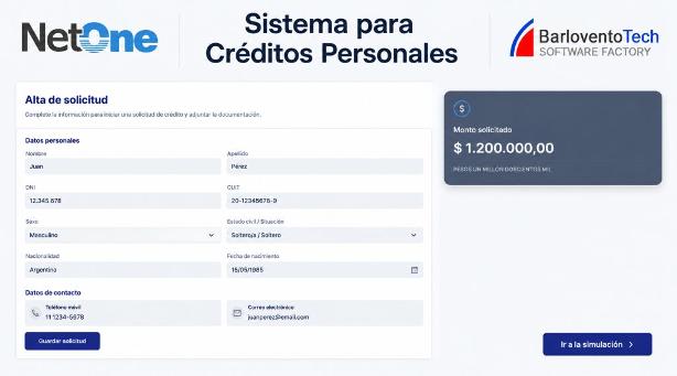 Sistema para Créditos Personales On-Line