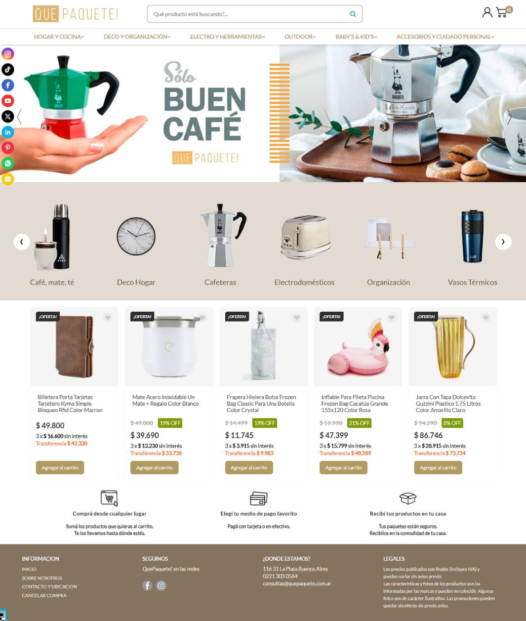 Proyecto de eCommerce Que Paquete