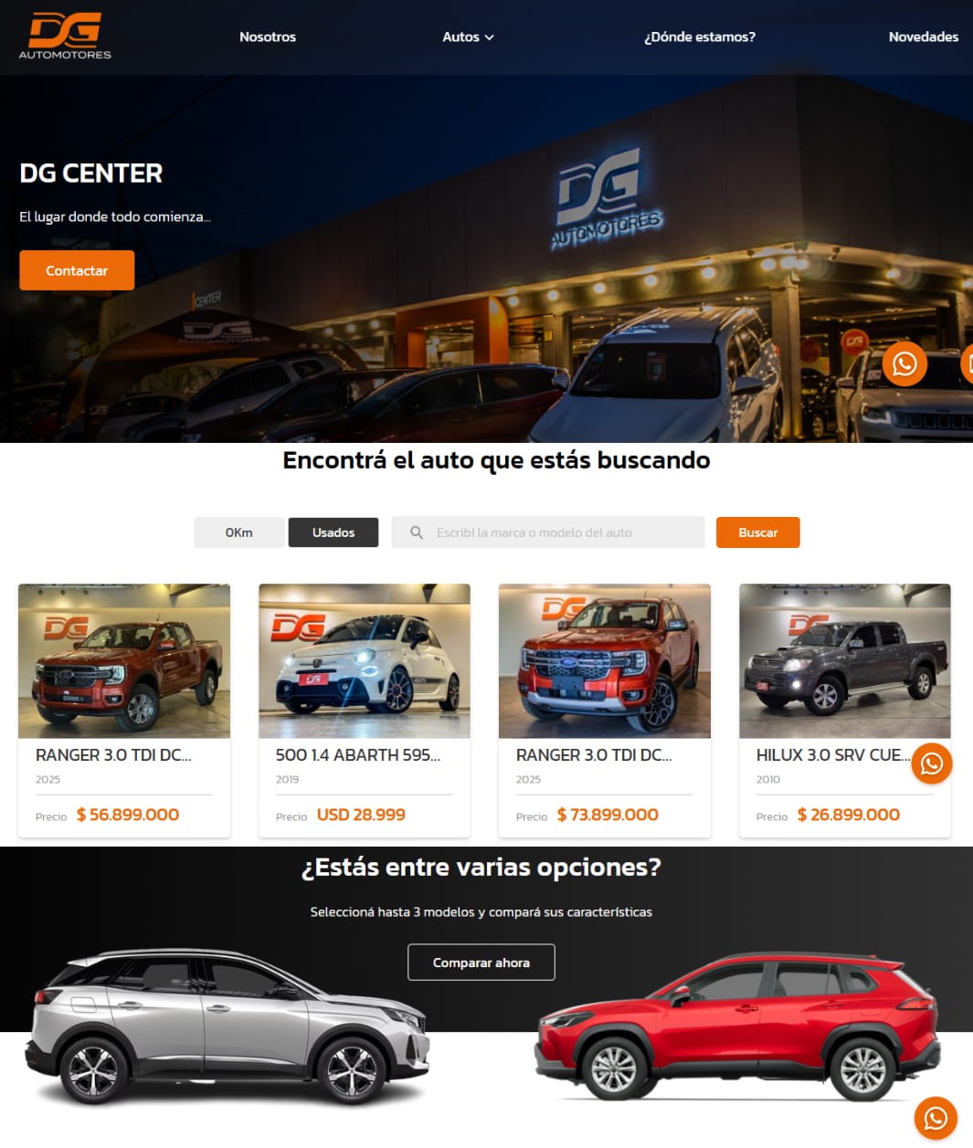 Proyecto Marketing Online Integral DG Automotores