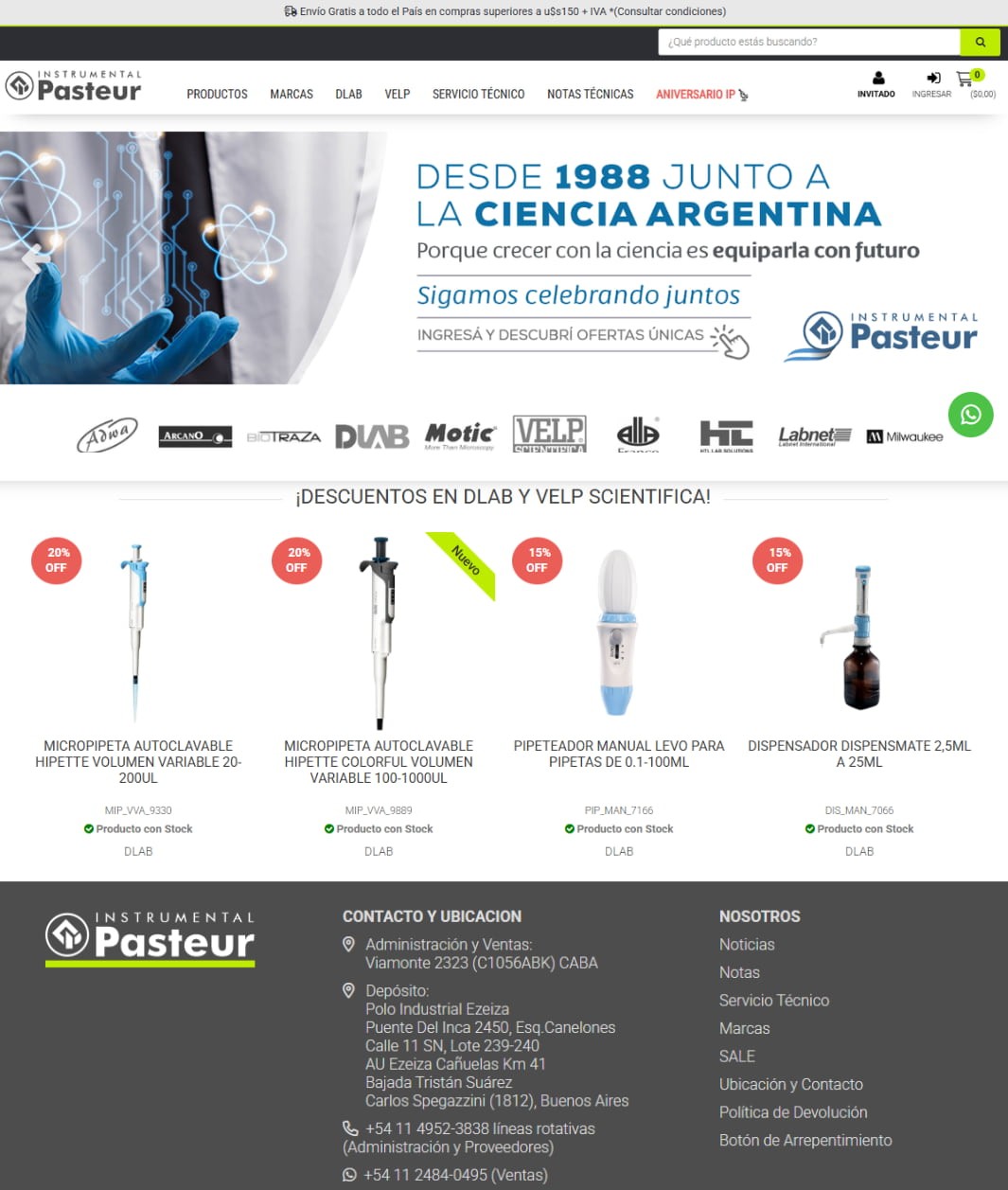 Proyecto Tienda online Minorista Instrumental Pasteur