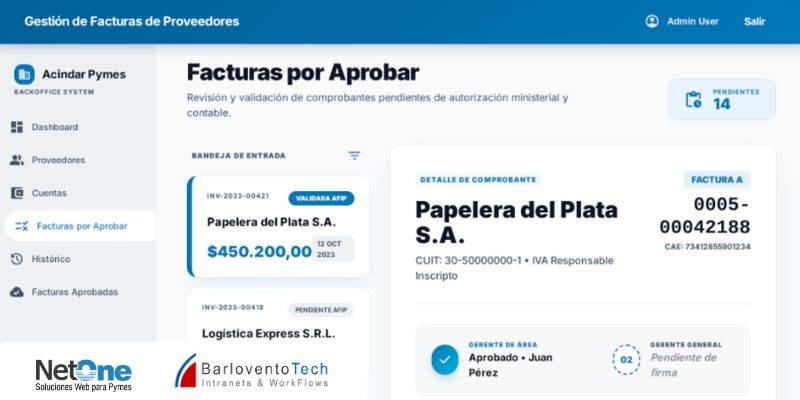 Gestión de Facturas de Proveedores con IA/OCR